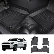 DRABAY Alfombrillas de suelo TPE para todo tipo de clima para Toyota 4Runner 2025+