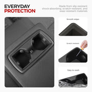 Durable 4x4 vehicle interior cup holder protector with smooth edges and scratch-resistant material.