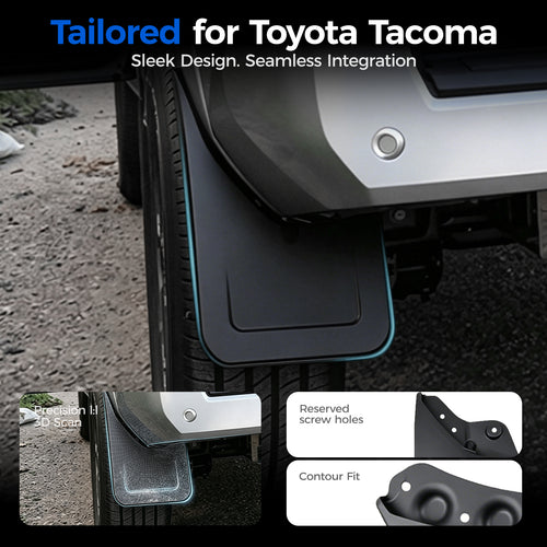 DRABAY Guardabarros pequeños para 4 ruedas para Toyota Tacoma 2024+