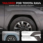 Tailored fender flare for Toyota RAV4 featuring seamless integration and precision 3D scan fit.