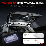 Tailored LED interior cargo light for Toyota RAV4 with precision 3D scan design.