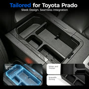 DRABAY Caja de almacenamiento para reposabrazos de consola central para Toyota Land Cruiser 2024+