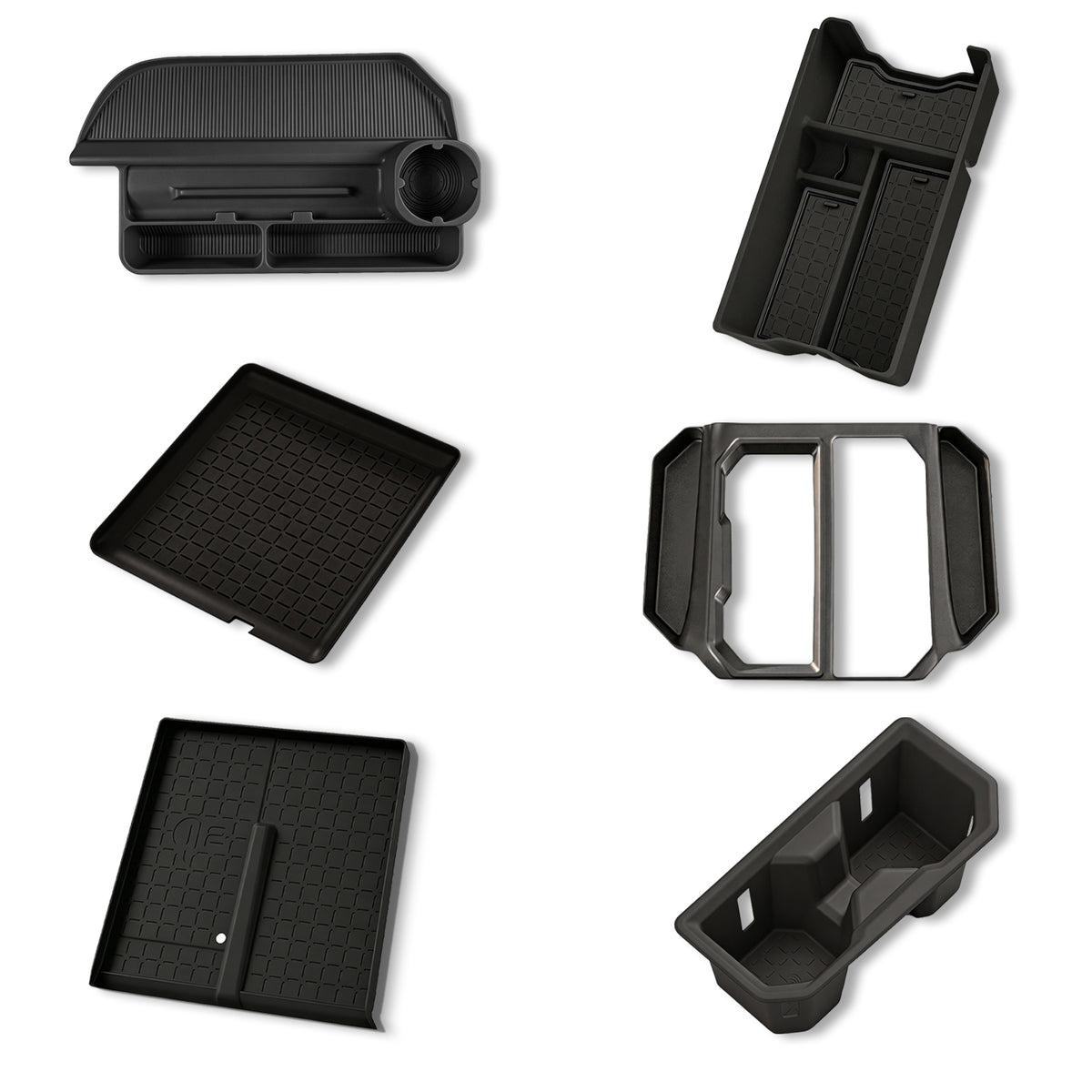 DRABAY 2026+ RAV4 Center Console Organizer Tray Designed For Armrest Storage Box Cup pad Wireless charging pad Set