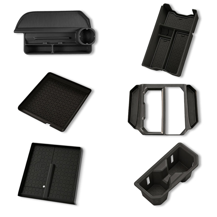 Conjunto DRABAY de Bandeja Organizadora do Console Central para RAV4 2026+, Projetada para Caixa de Armazenamento do Apoio de Braço, Base para Copos e Base de Carregamento Sem Fio