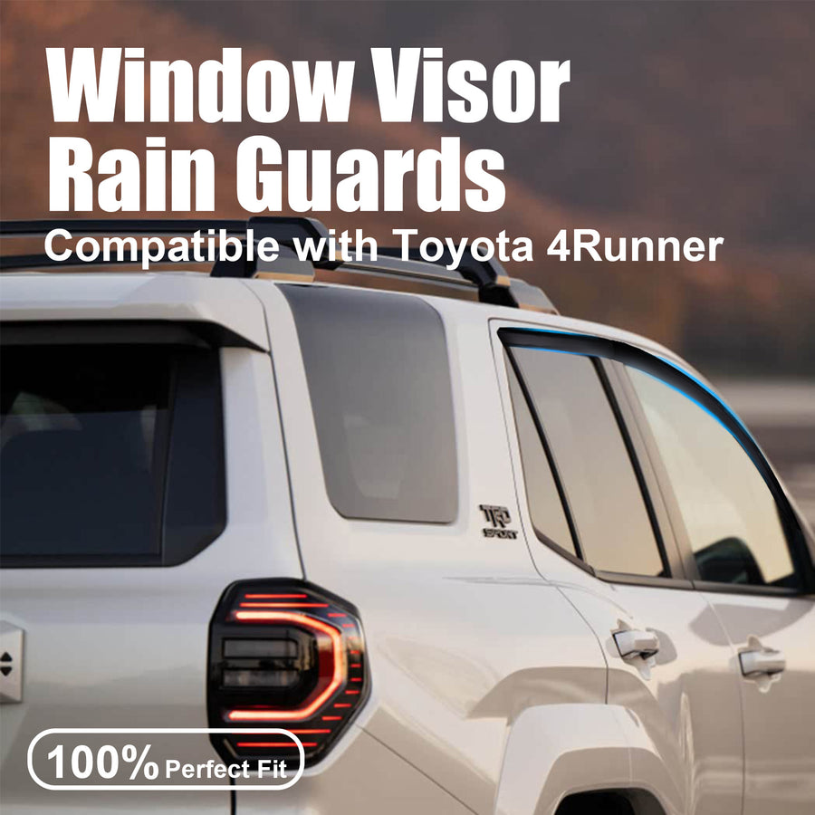 DRABAY Deflectores de lluvia para ventanillas laterales para Toyota 4Runner 2025-2026