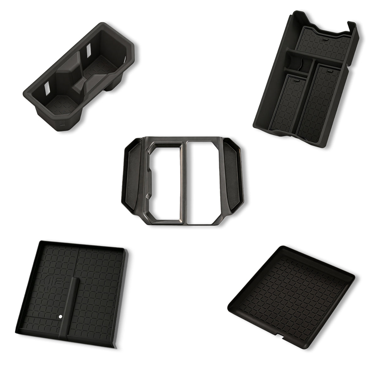 DRABAY 2026+ RAV4 Center Console Organizer Tray Designed For Armrest Storage Box Cup pad Wireless charging pad Set