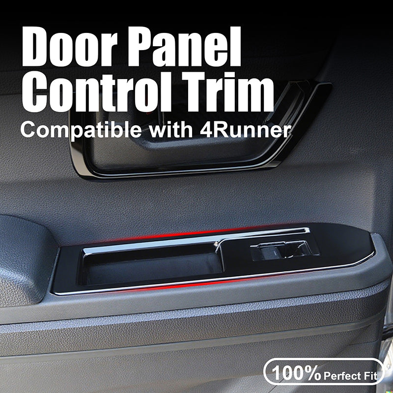 DRABAY Cubierta del panel de control de elevalunas laterales para Toyota 4Runner 2025-2026