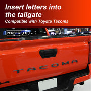 DRABAY ABS 3D Tailgate Letter Inserts Rear Emblems For Toyota Tacoma 2024-2026