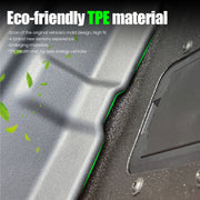 Eco-friendly TPE material grey vehicle floor mat with custom mold design.