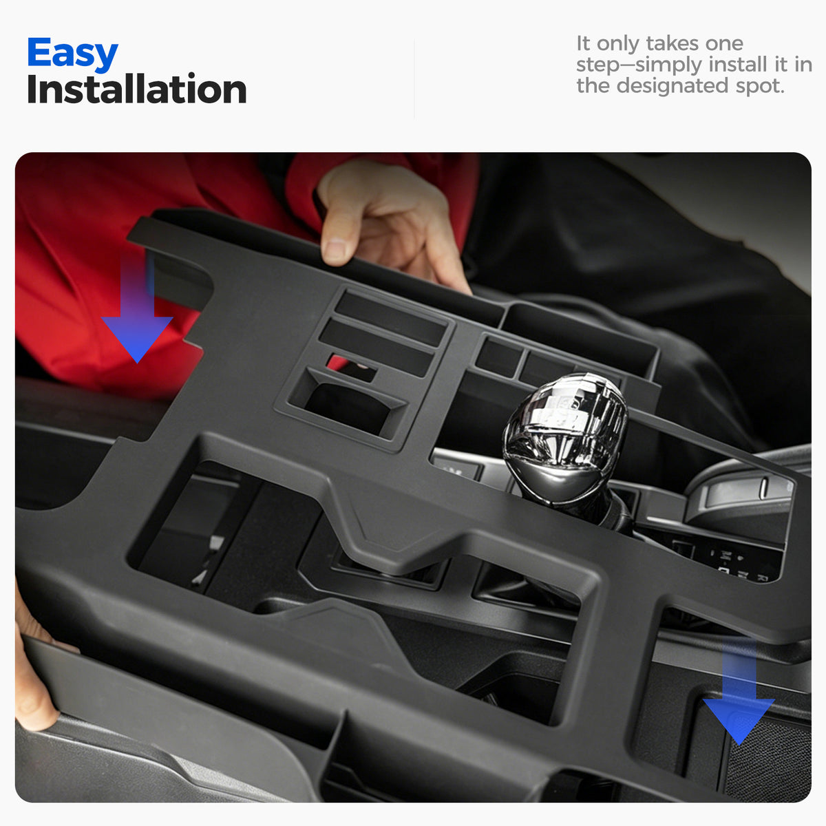 DRABAY Cubierta del panel de la palanca de cambios de la consola central para Toyota Land Cruiser 2024-2025