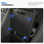 DRABAY Center Armrest Hidden Storage Box for Toyota Tacoma 2024-2026
