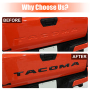 DRABAY ABS 3D Tailgate Letter Inserts Rear Emblems For Toyota Tacoma 2024-2026