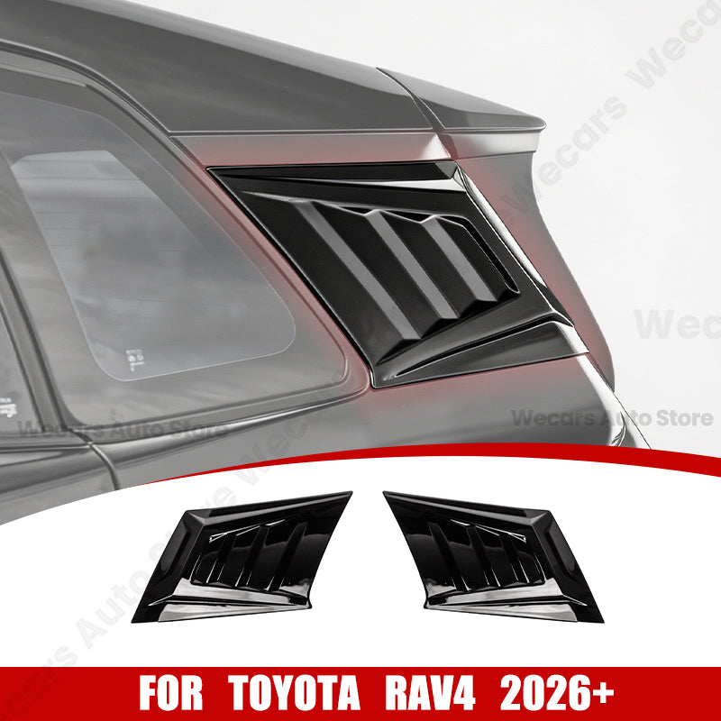DRABAY Cubierta de moldura de persiana lateral para ventana trasera para Toyota RAV4 2026+