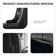 Close-up of durable ABS material and easy installation for 4x4 vehicle protection accessories.