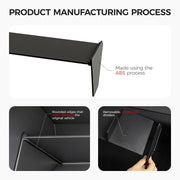 Manufacturing process of durable ABS plastic 4x4 vehicle organizers with rounded edges.