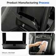 DRABAY Center Armrest Hidden Storage Box for Toyota Tacoma 2024-2026