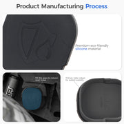 Durable eco-friendly black silicone 4x4 vehicle protection accessory with thick stable edges.