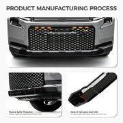 Product manufacturing process for a high-gloss black ABS vehicle bumper protector.