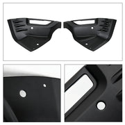 Black durable 4x4 vehicle protection trim panels for off-road accessory installation.