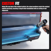 3D scanning a vehicle tailgate to ensure custom fit for 4x4 protective accessories.