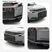 Product showcase of a black front bumper grille guard for 4x4 vehicles.