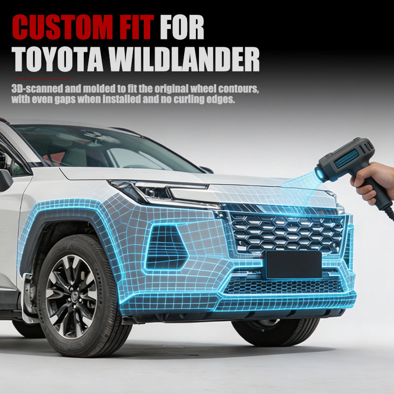 3D scanned custom fit front bumper protection for a Toyota Wildlander.