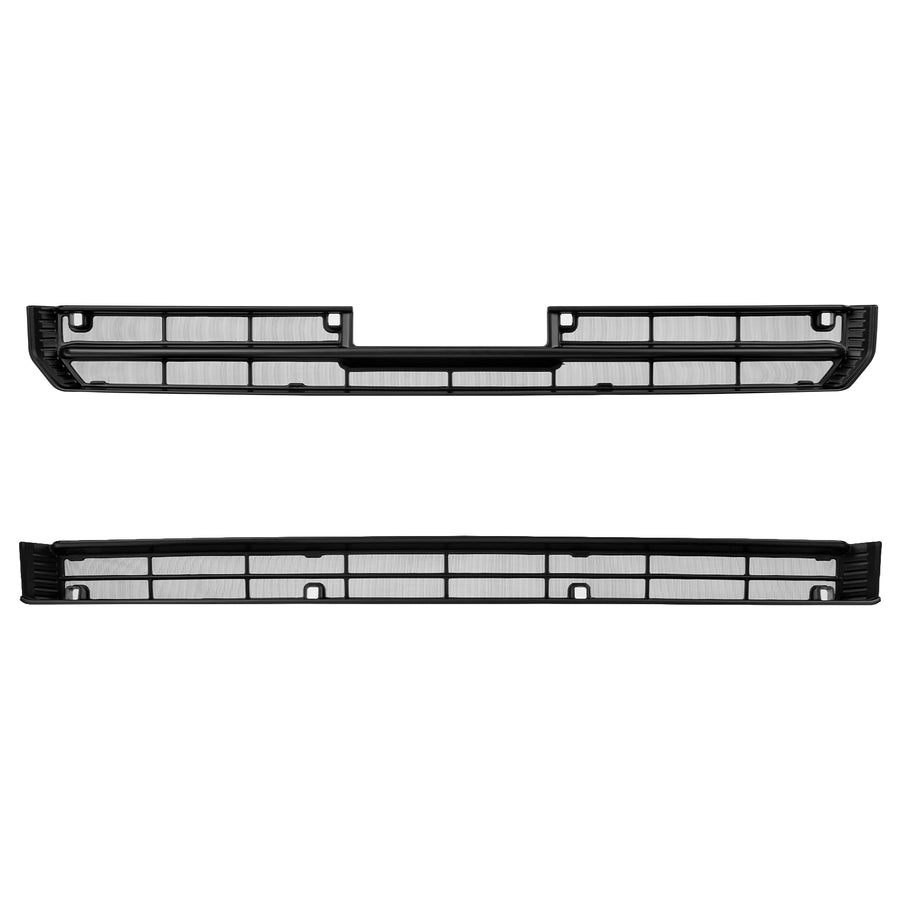 Black replacement front grille assembly for 4x4 vehicles