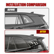 DRABAY ฝาครอบคิ้วบานเกล็ดกระจกข้างหลังสำหรับ Toyota RAV4 2026+