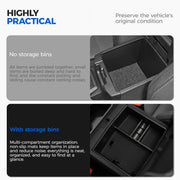 DRABAY Center Console Armrest Storage Box For Toyota Tacoma 2024-2025