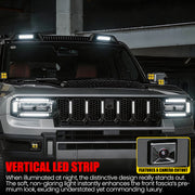 دراباي إضاءة LED للشبك الأمامي الأوسط لسيارات جيتور G700 موديلات 2025-2027